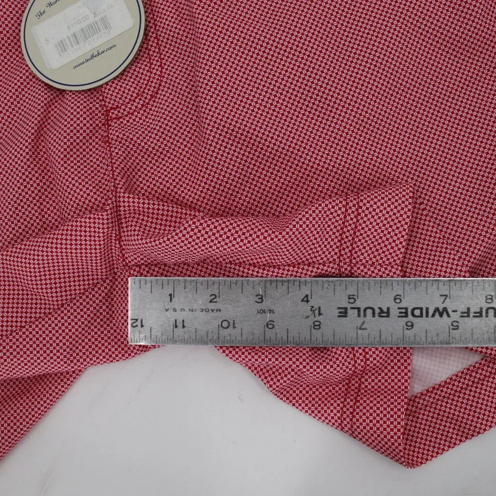 NWT TED BAKER Gatley Swim Trunks Mens 5 pink mesh Lined Lobster Geo Print shorts